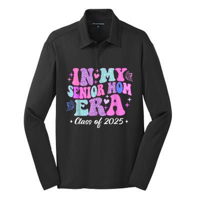 Senior Mom 2025 In My Senior Mom Era Silk Touch Performance Long Sleeve Polo