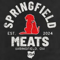 Springfield Meats 2024 They Are Eating The Dogs 7 Panel Mesh Trucker Snapback Hat