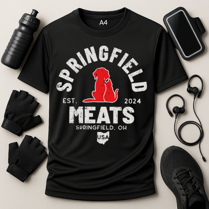 Springfield Meats 2024 They Are Eating The Dogs Cooling Performance Crew T-Shirt