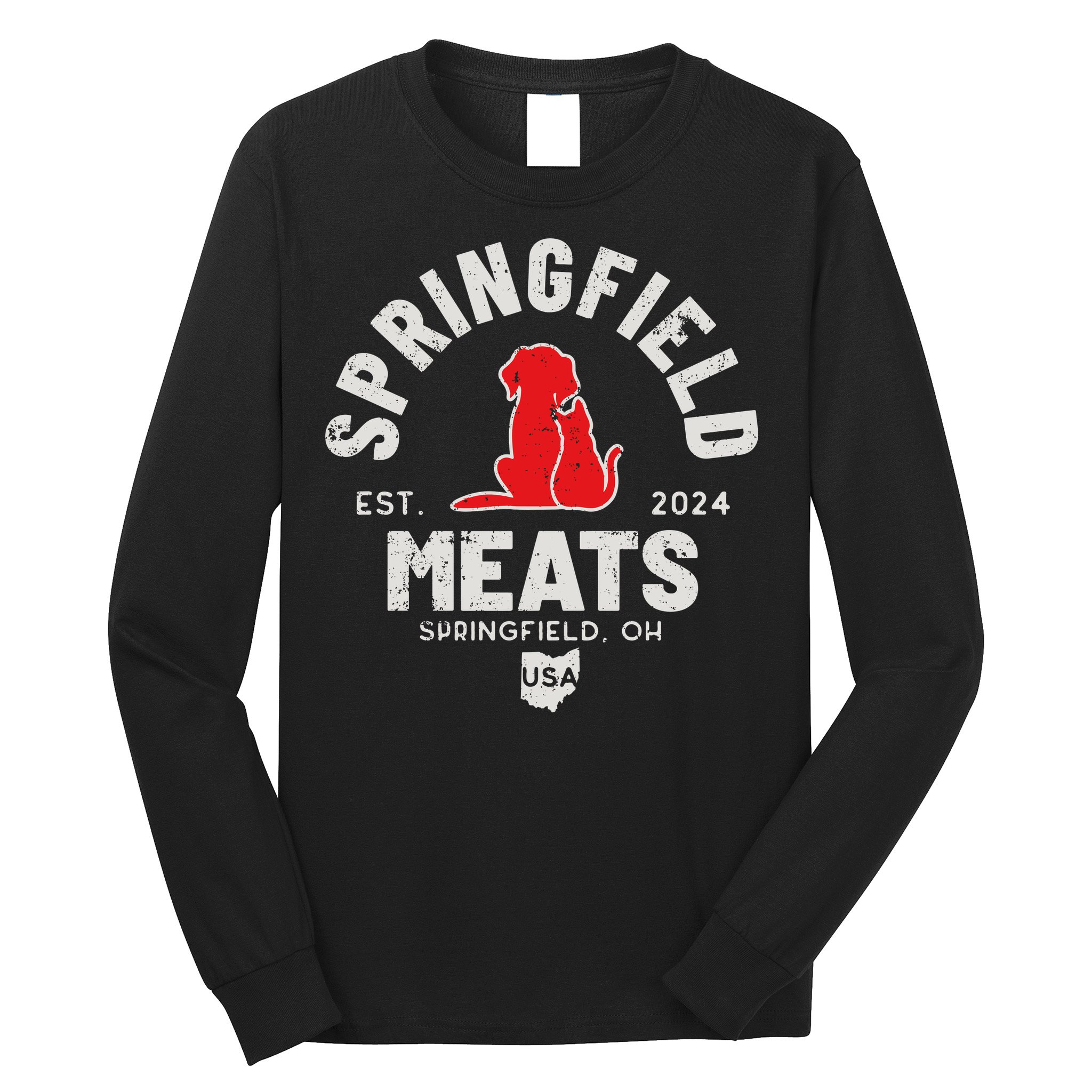 Springfield Meats 2024 They Are Eating The Dogs Long Sleeve Shirt