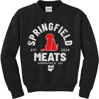 Springfield Meats 2024 They Are Eating The Dogs Kids Sweatshirt