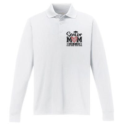 Senior Mom 2025 I’M Not Crying Performance Long Sleeve Polo