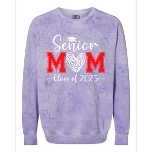 Senior Mom 2025 Class Of 2025 Graduate Cool Gift Colorblast Crewneck Sweatshirt