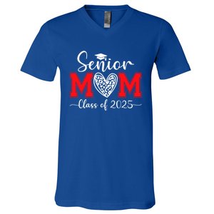 Senior Mom 2025 Class Of 2025 Graduate Cool Gift V-Neck T-Shirt