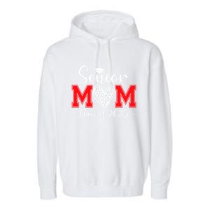 Senior Mom 2025 Class Of 2025 Graduate Cool Gift Garment-Dyed Fleece Hoodie