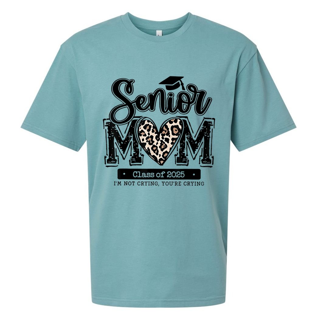 Senior Mom 2025 Sueded Cloud Jersey T-Shirt