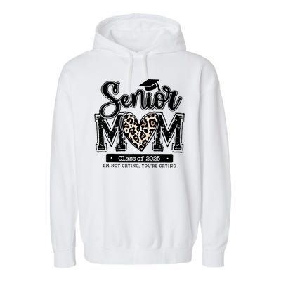 Senior Mom 2025 Garment-Dyed Fleece Hoodie