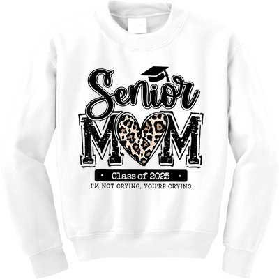 Senior Mom 2025 Kids Sweatshirt