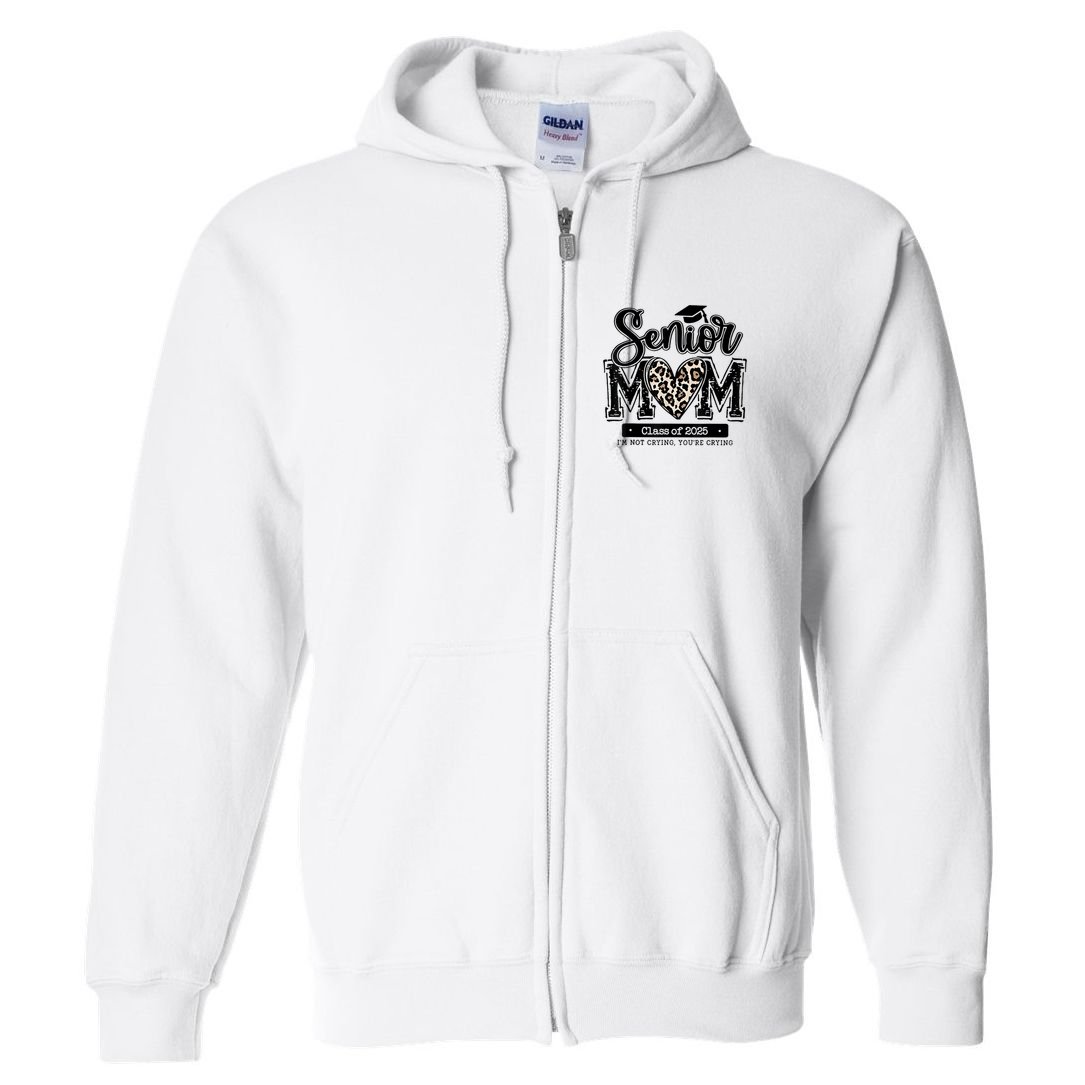 Senior Mom 2025 Full Zip Hoodie