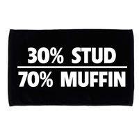 Stud Muffin 30/70 Funny Over 40 Dad Bod Gift Microfiber Hand Towel