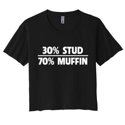 Stud Muffin 30/70 Funny Over 40 Dad Bod Gift Crop Top