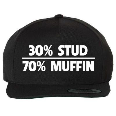Stud Muffin 30/70 Funny Over 40 Dad Bod Gift Wool Snapback Cap