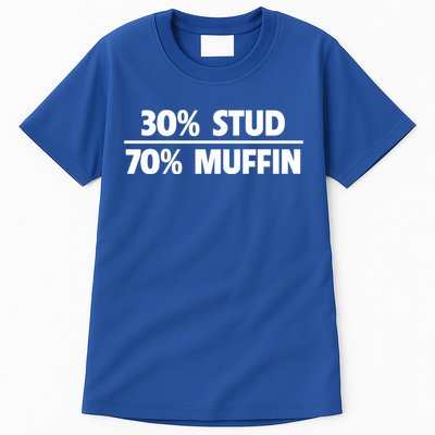 Stud Muffin 30/70 Funny Over 40 Dad Bod Gift Tall T-Shirt