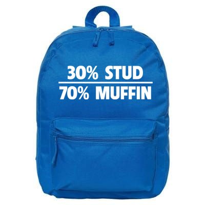 Stud Muffin 30/70 Funny Over 40 Dad Bod Gift 16 in Basic Backpack