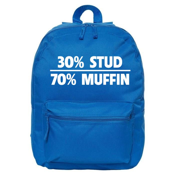 Stud Muffin 30/70 Funny Over 40 Dad Bod Gift 16 in Basic Backpack