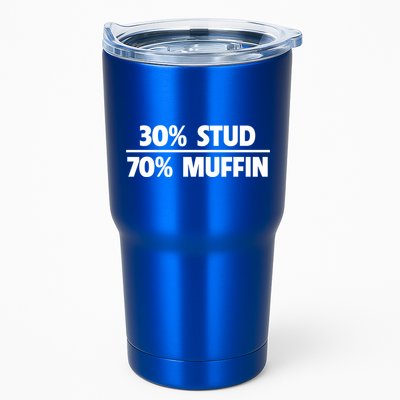 Stud Muffin 30/70 Funny Over 40 Dad Bod Gift Tumbler