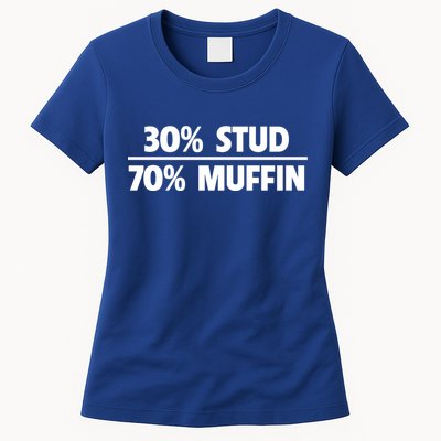 Stud Muffin 30/70 Funny Over 40 Dad Bod Gift Womens T-Shirt
