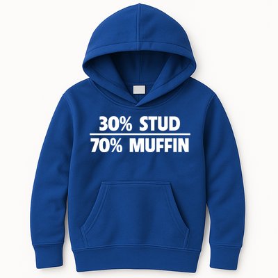 Stud Muffin 30/70 Funny Over 40 Dad Bod Gift Kids Hoodie