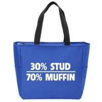 Stud Muffin 30/70 Funny Over 40 Dad Bod Gift Zip Tote Bag