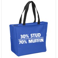 Stud Muffin 30/70 Funny Over 40 Dad Bod Gift Zip Tote Bag