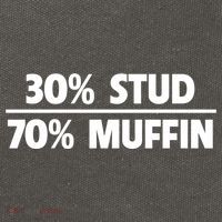 Stud Muffin 30/70 Funny Over 40 Dad Bod Gift Cotton Canvas Backpack