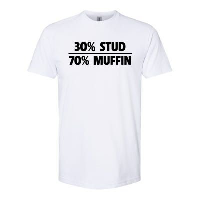 Stud Muffin 30/70 Funny Over 40 Dad Bod Gift Softstyle CVC T-Shirt