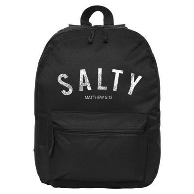 Salty Matthew 513 Distressed Graphic 16 in Basic Backpack