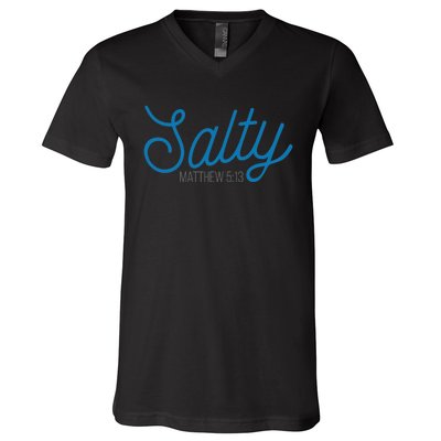 Salty. Matthew 5:13 V-Neck T-Shirt