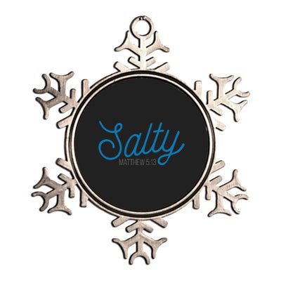 Salty. Matthew 5:13 Metallic Star Ornament