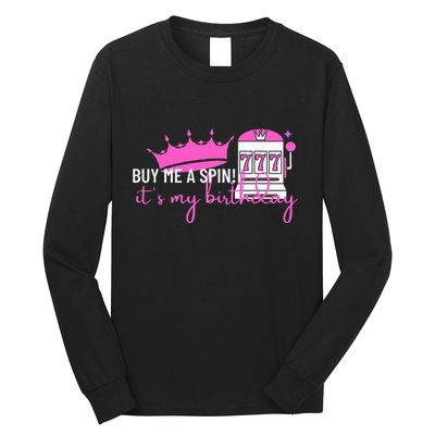 Slot Machine 777 Lucky Birthday Gambling Casino Long Sleeve Shirt