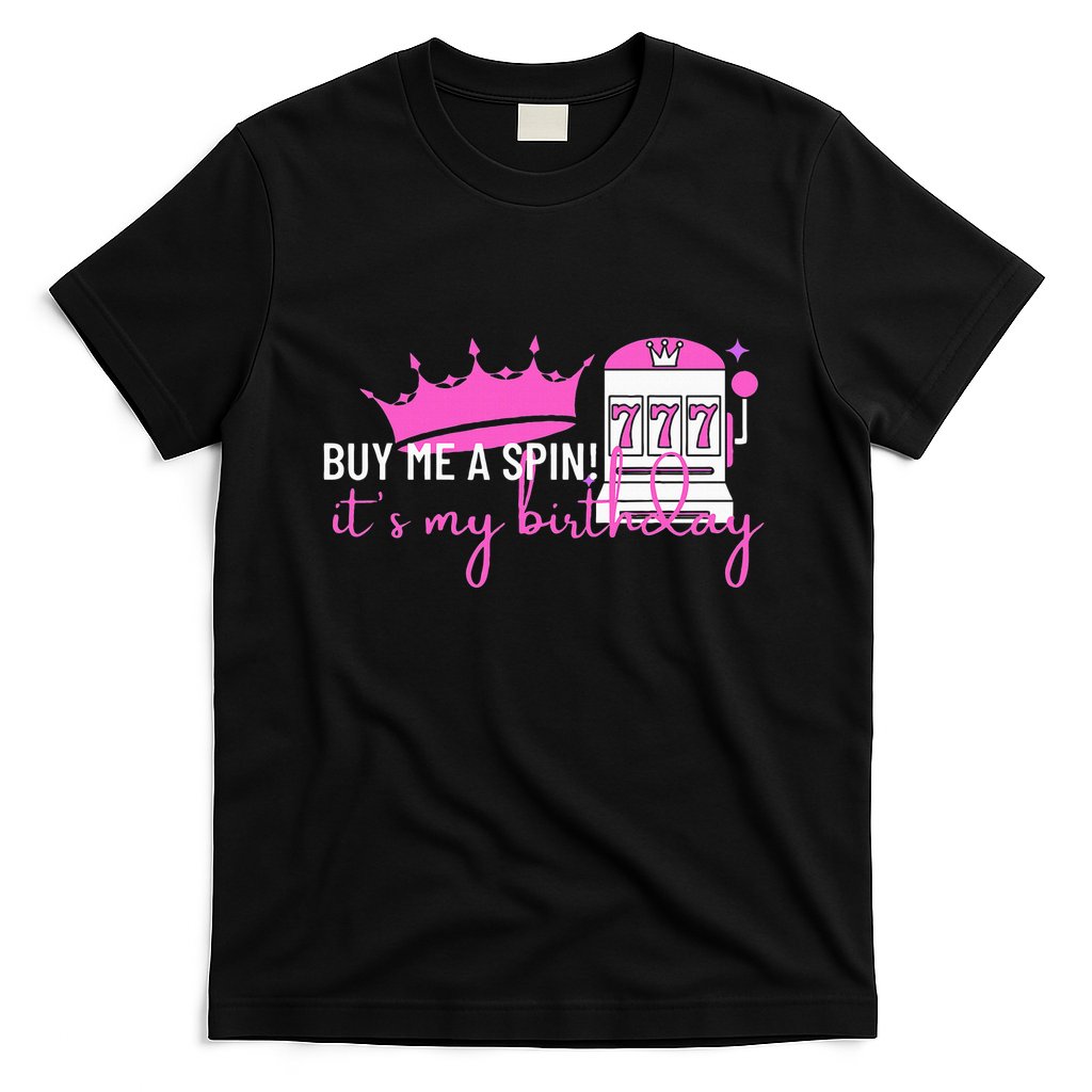 Slot Machine 777 Lucky Birthday Gambling Casino T-Shirt