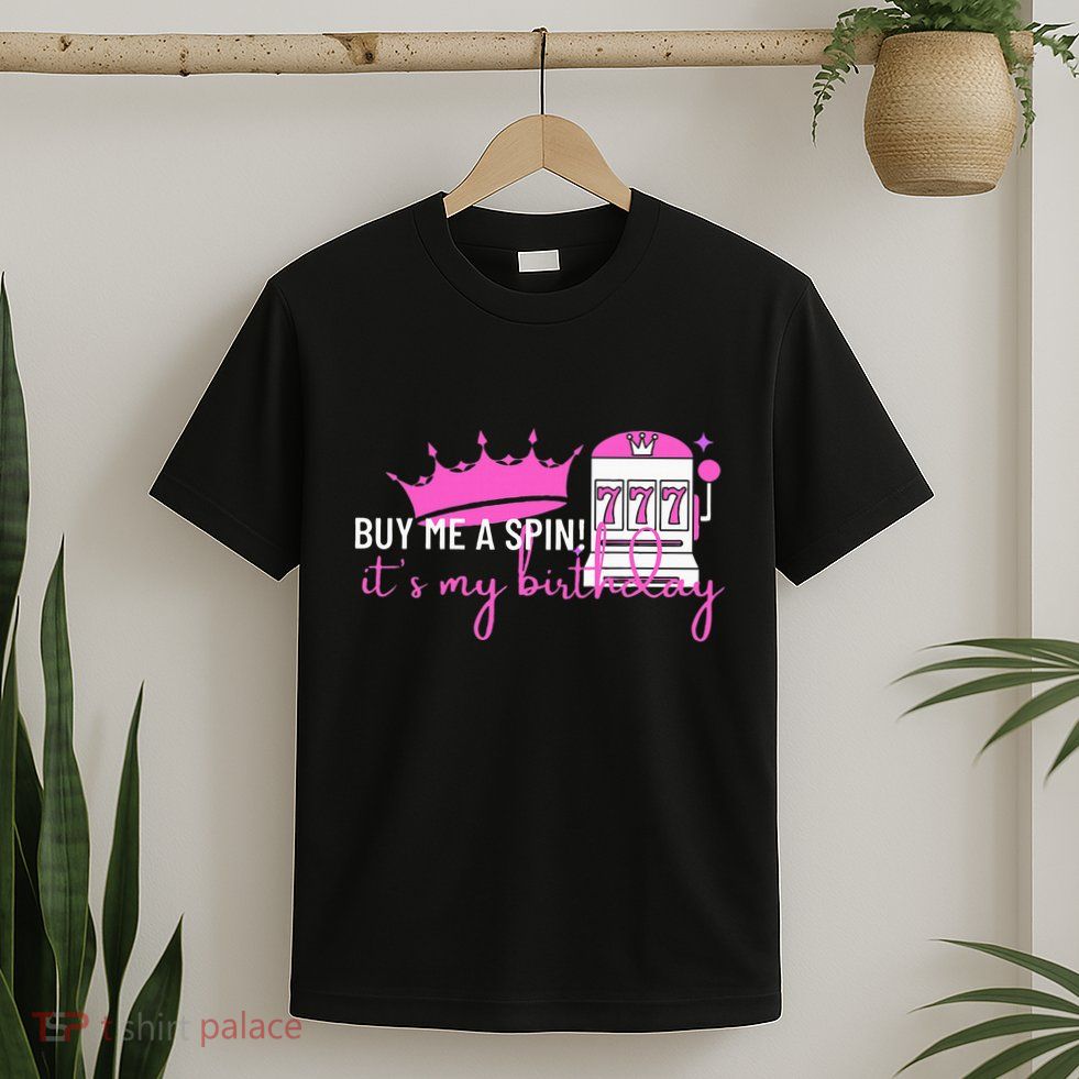 Slot Machine 777 Lucky Birthday Gambling Casino T-Shirt