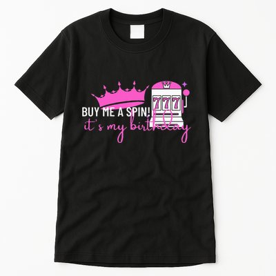 Slot Machine 777 Lucky Birthday Gambling Casino Tall T-Shirt