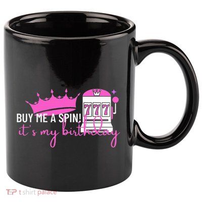 Slot Machine 777 Lucky Birthday Gambling Casino 11oz C Handle Ceramic Mug
