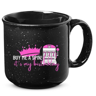Slot Machine 777 Lucky Birthday Gambling Casino 15oz Campfire Ceramic Mug