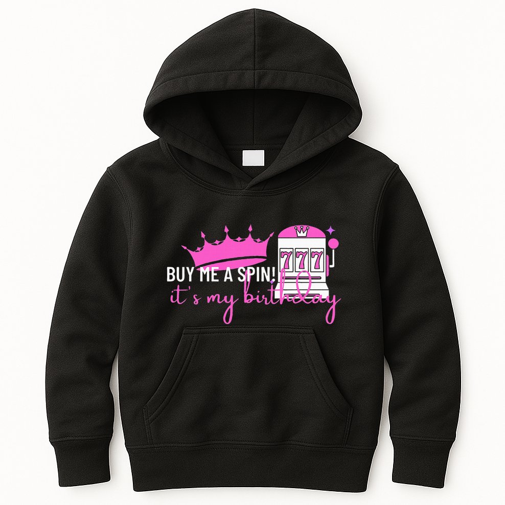 Slot Machine 777 Lucky Birthday Gambling Casino Kids Hoodie
