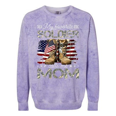 Soldier Mom Army Graduation Mom Colorblast Crewneck Sweatshirt