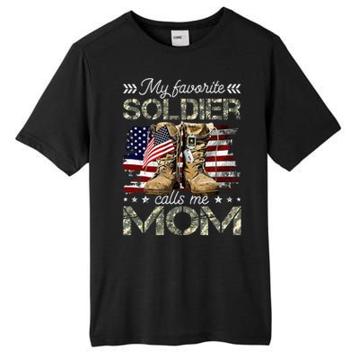 Soldier Mom Army Graduation Mom Tall Fusion ChromaSoft Performance T-Shirt