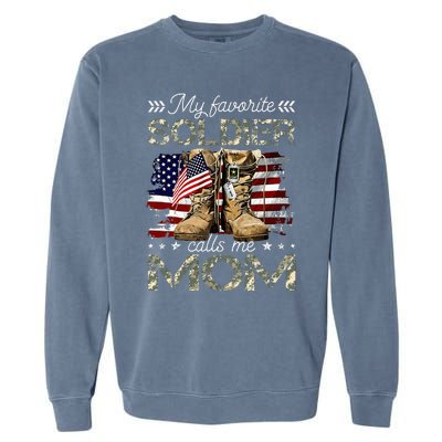 Soldier Mom Army Graduation Mom Garment-Dyed Sweatshirt