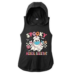 Spooky Medical Assistant Cute Halloween Med Assistant Ladies PosiCharge Tri-Blend Wicking Draft Hoodie Tank