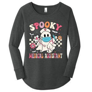 Spooky Medical Assistant Cute Halloween Med Assistant Women's Perfect Tri Tunic Long Sleeve Shirt