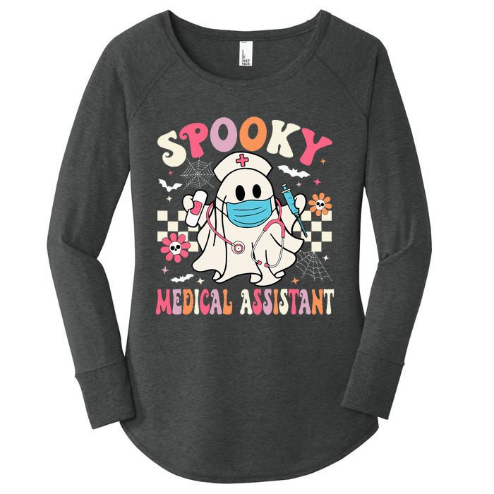 Spooky Medical Assistant Cute Halloween Med Assistant Women's Perfect Tri Tunic Long Sleeve Shirt