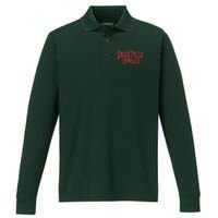 Social Media Approved Quote Performance Long Sleeve Polo