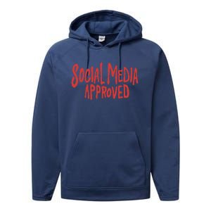 Social Media Approved Quote Performance Fleece Hoodie