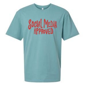 Social Media Approved Quote Sueded Cloud Jersey T-Shirt