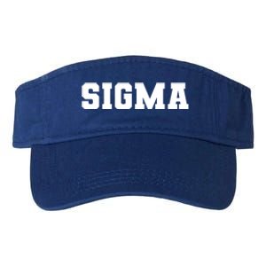 Sigma Male Athletic Text Gift Valucap Bio-Washed Visor