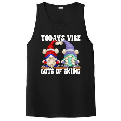 Ski Mom And Dad Gnome Graphic With Sayings Gnomies Love Skiing Gift PosiCharge Competitor Tank