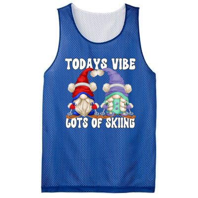 Ski Mom And Dad Gnome Graphic With Sayings Gnomies Love Skiing Gift Mesh Reversible Basketball Jersey Tank