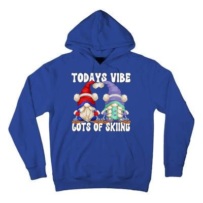 Ski Mom And Dad Gnome Graphic With Sayings Gnomies Love Skiing Gift Tall Hoodie