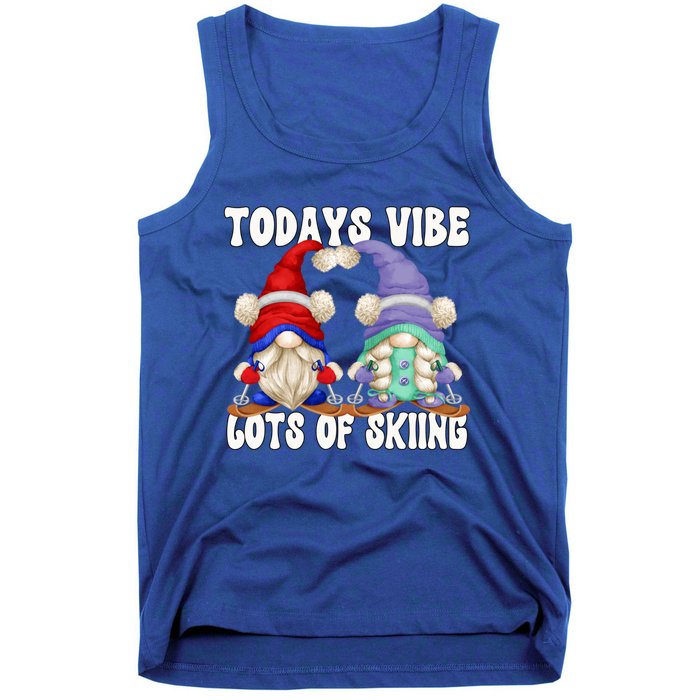 Ski Mom And Dad Gnome Graphic With Sayings Gnomies Love Skiing Gift Tank Top